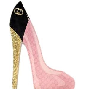 At Home Gucci Glitter High Heel Wood Decor